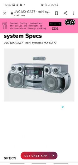 JVC MXGA77 retro sound system