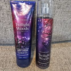 Brand New Bath & Body Works Twilight Woods Set 