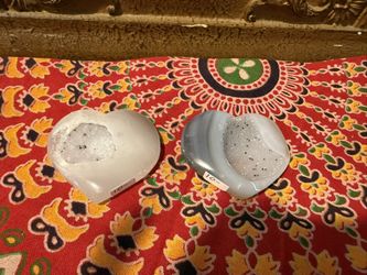 Druzy Blue Agate Hearts