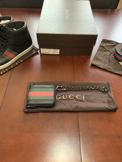 Gucci Limited Edition Mens Perforated Leather Wallet.