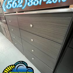 Eight Drawer Dresser Grey With Rails New Chest Cajonera Comoda Nueva 