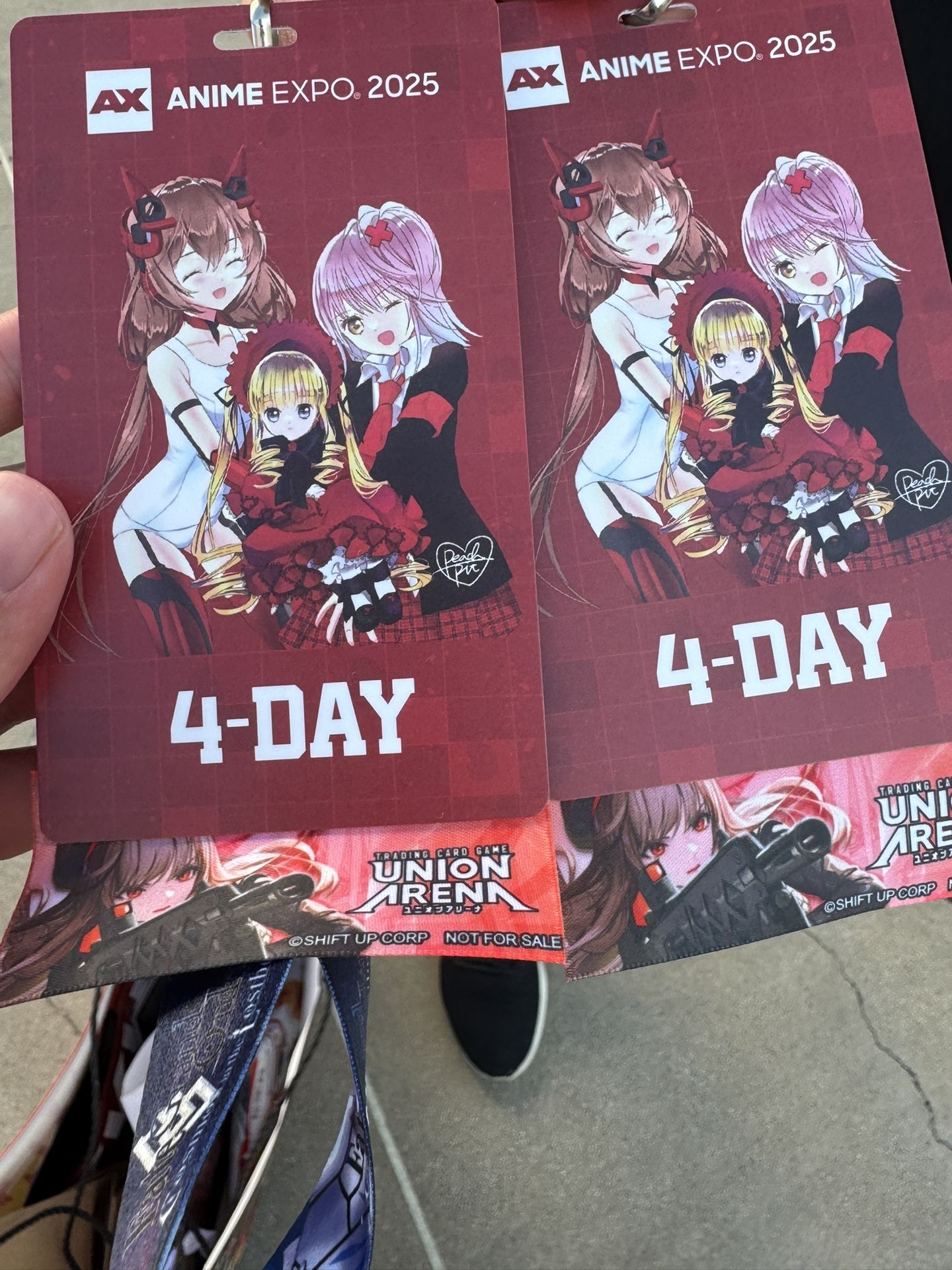 2 Anime expo 2025 4 Day badges