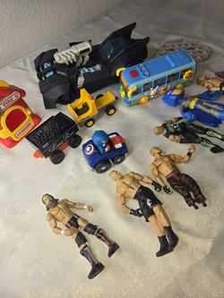 boys mixed toy lot of toys, figures cars. ,