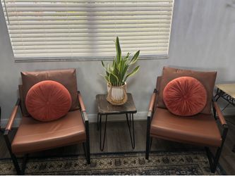 Leather chair set