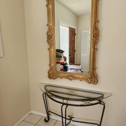Mirror and Table Combo