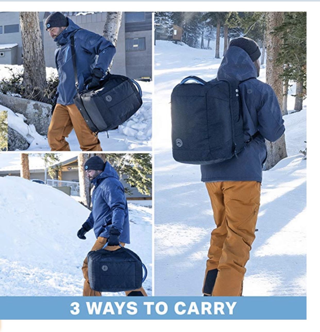 Wildhorn Brimhall Ski Boot Bag Premium Durable Snow Gear Travel