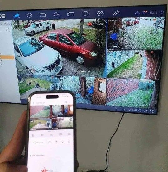 6 CAMARAS D SEGURIDAD SURVEILLANCE SYSTEMS