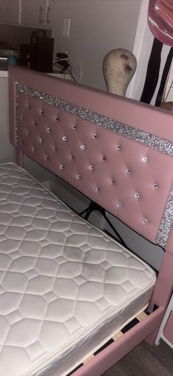 Pink bed frame