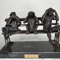 Bronze Monkeys bench Bronze Sculpture 