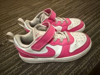 Nike Kids Low-Top Sneakers Pink and White
