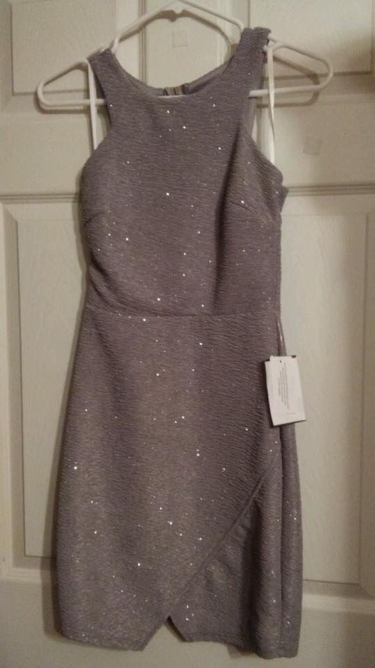 SILVER SPARKLY DRESS
