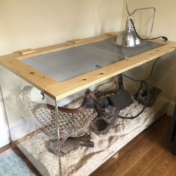 Big 120 Gallon Reptile Tank 2’x2’x4’