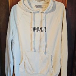 Taylor Swift The Eras Tour Beige Cream Hoodie Size S