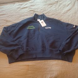 Women's Seahawk crop sweatshirt