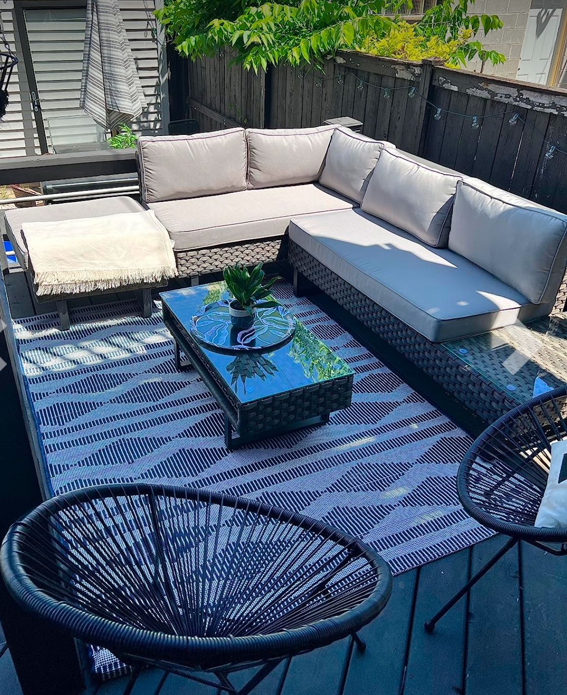 New Grey Outdoor Patio Furniture Sectional
