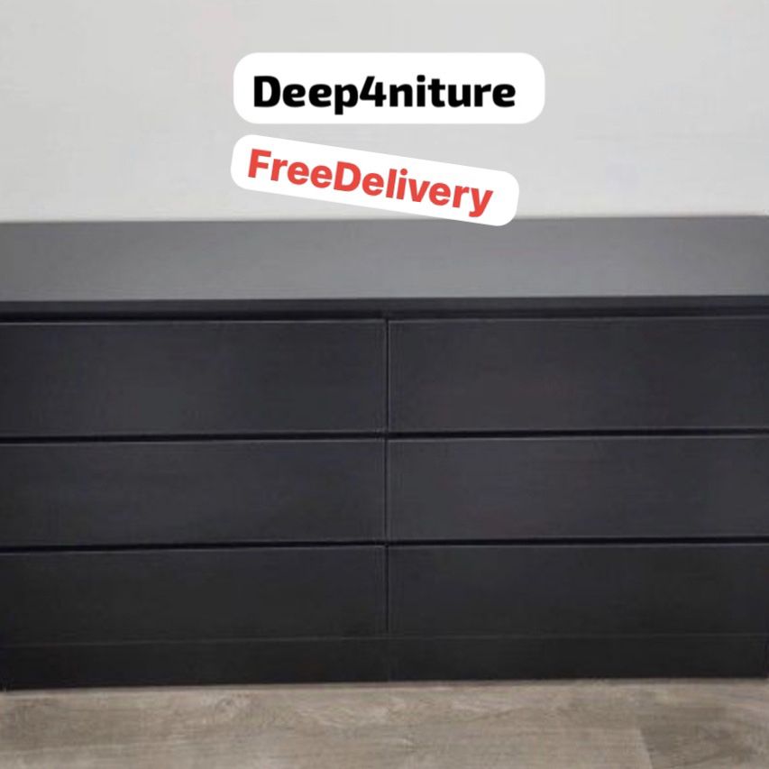 New Dresser White Or Black And Free Delivery 