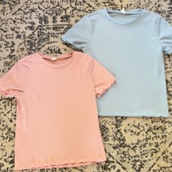 Blue And Pink Shirt Pack / Shien Size 10 Yth