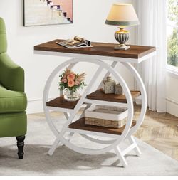 Tribesigns End Table for Living Room, 3-Tier Narrow Side Table