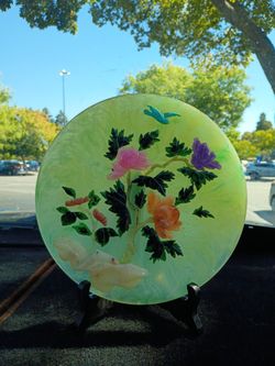 19th Century Oriental Jade Plate 