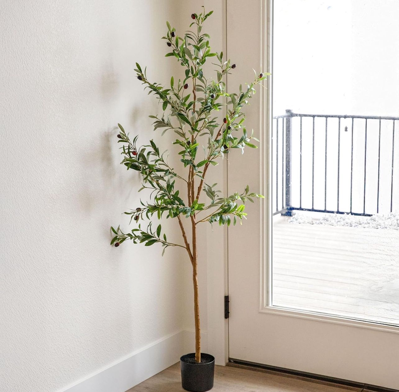 Fake Olive Tree - 5ft Tall Faux Olive Tree (2)