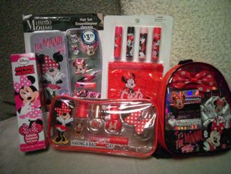 Minnie Mouse Nail Polish, Perfume,Lip Gloss,Hair Accessories
