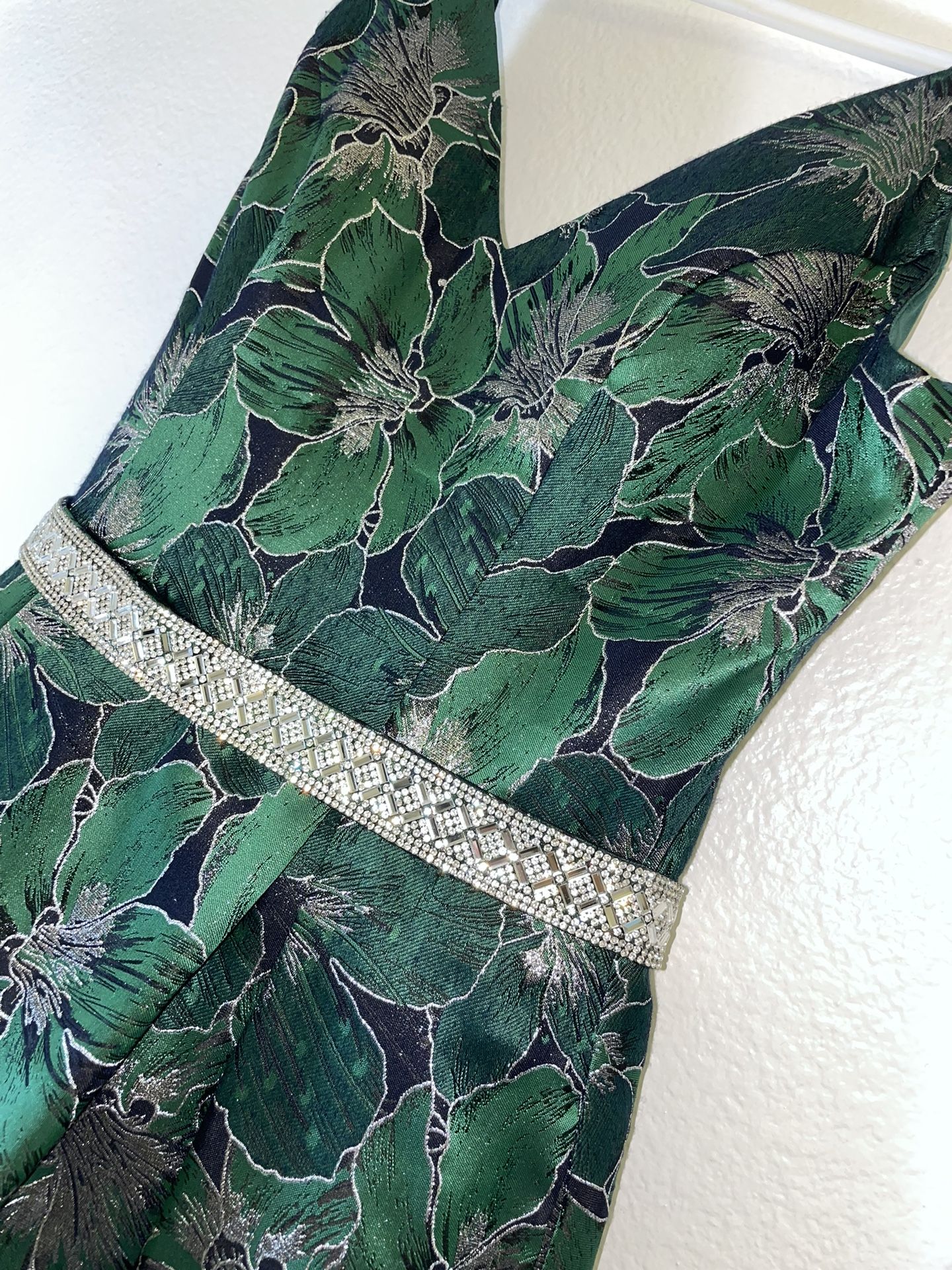 Green Long Party Wear Dress For Women