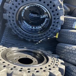 4 Solid Tires Bobcat Tires 10x16.5 $2000