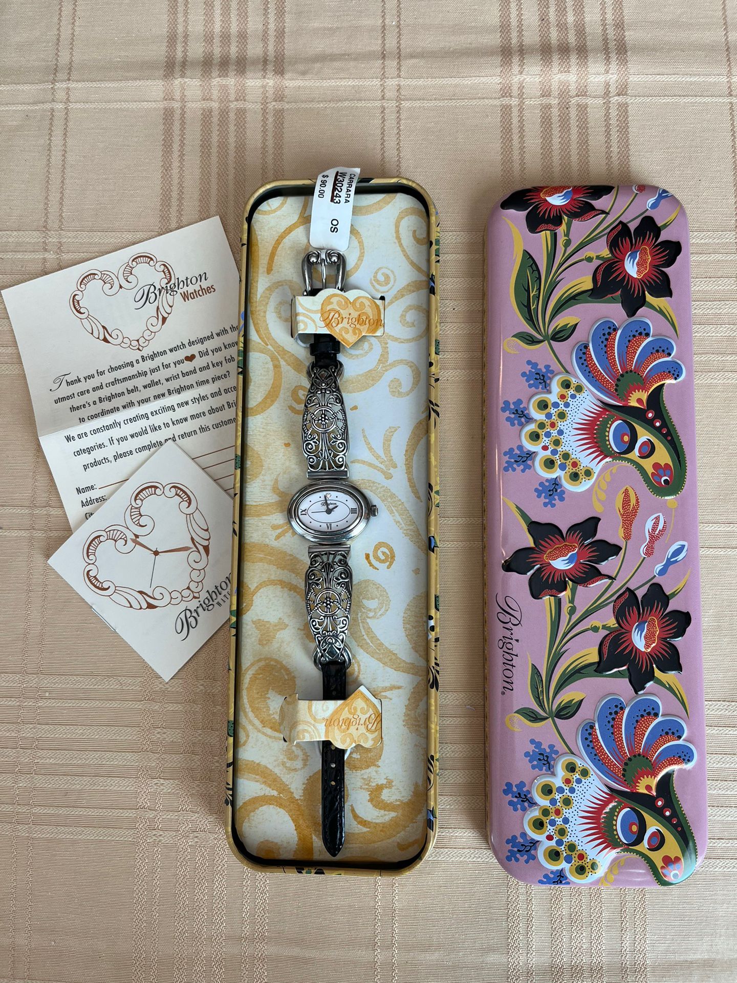 Brighton Devotion Angel watch , 32mm size case, 6.5in size wrist bracelet. Favorite Daughter Logo Patch Rib Beanie main image 4