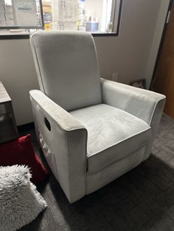 Cool grey recliner