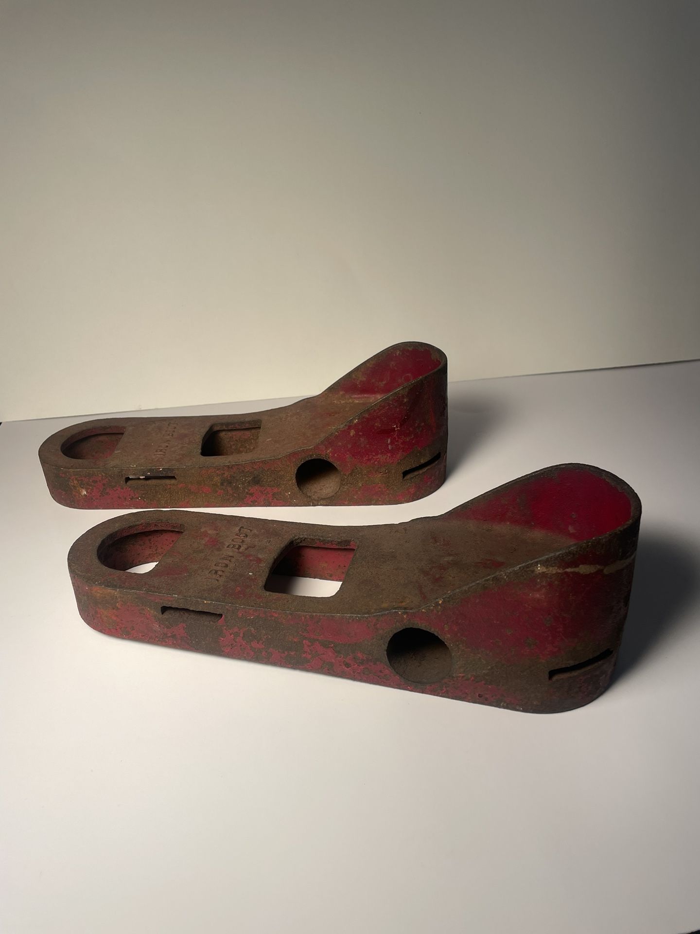 Antique Cast iron weight Boots