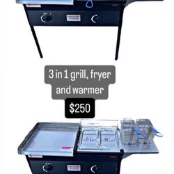 3 In 1 | Grill Deep Fryer And Food Warmer | New In Box