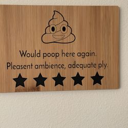 Bathroom Decor Sign