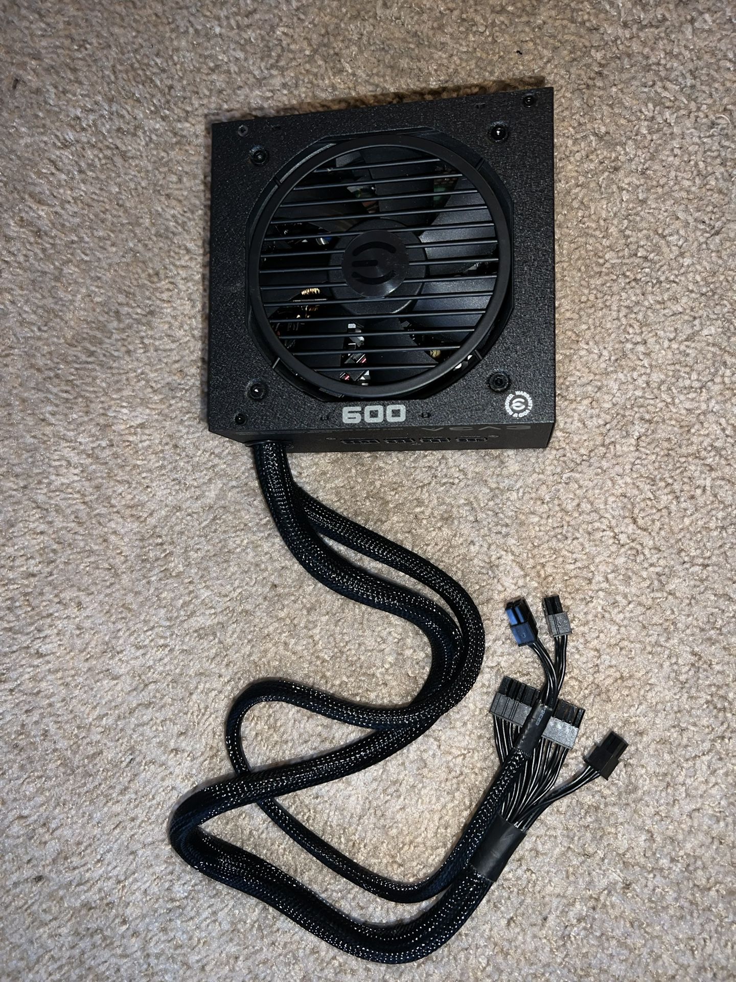  EVGA 600 BQ, 80+ BRONZE 600W POWER SUPPLY
