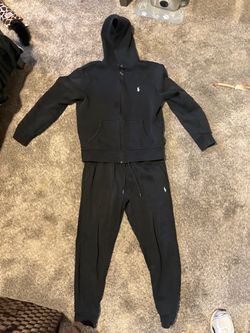 Polo Ralph Lauren Black Tracksuit Set Size Medium