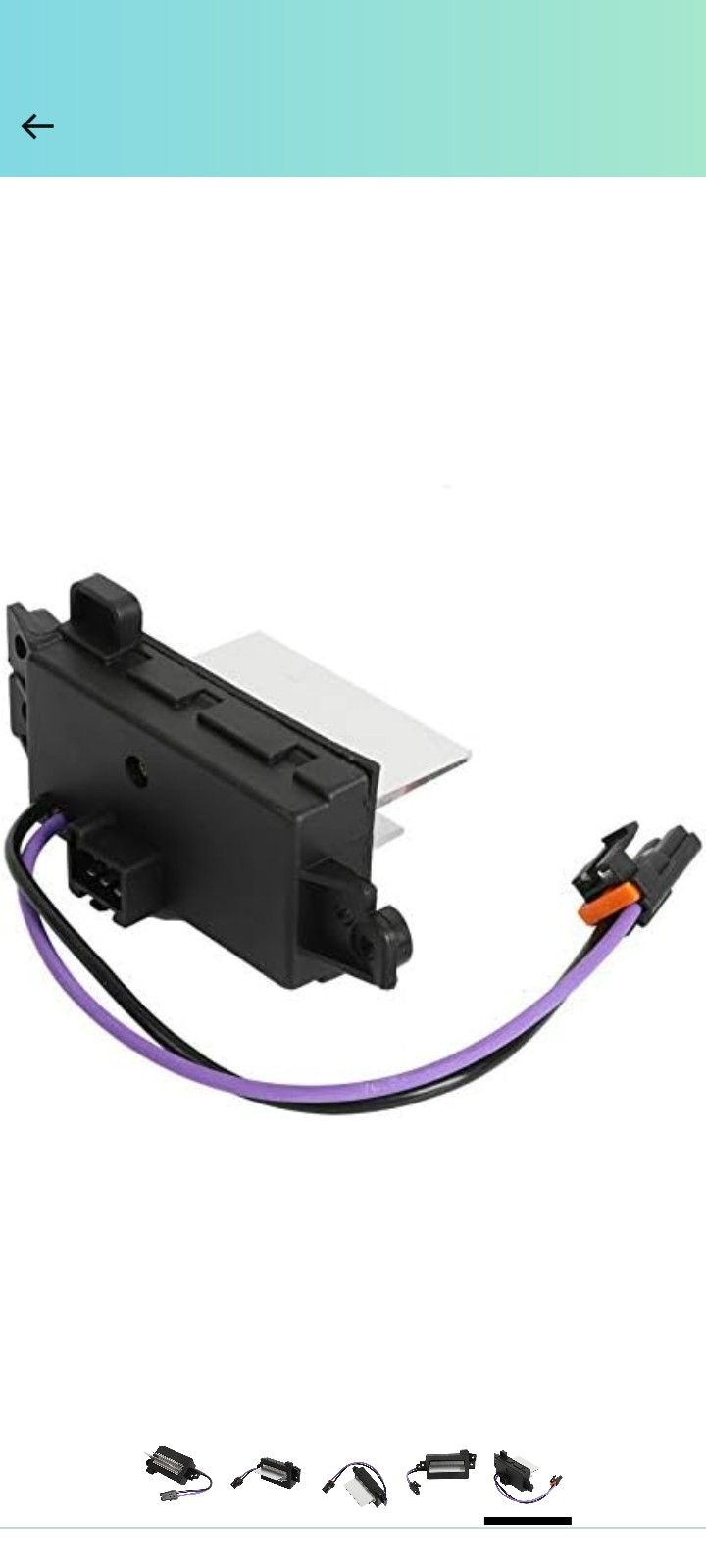 Blower Control Module Heater Blower Resistor