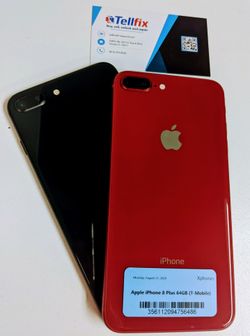 iPhone 8 Plus. 64GB. T-Mobile/ Metro/ Simple Mobile. With warranty.