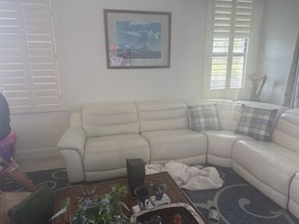 Electric sectional with three recliners