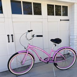 Bike, Bicycle, Women's 26" Beach Cruiser, RARE Firmstrong Bella Classic 3-Speed, Equipped with Bell! Fun Pink Color! Excellent Condition! (Retail $570