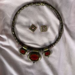Chico’s Necklace And Earring Set 