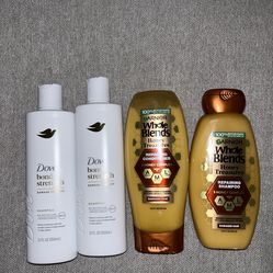 Dove & Garnier Shampoos & Conditioner