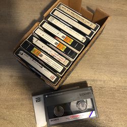 Lot of 9 Betamax Video Tapes – Sony / TDK / Fuji – Recorded Movies + Sony Demo Tape