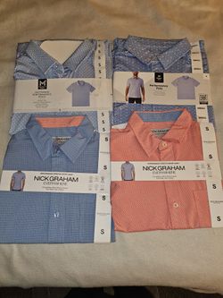 4 SHORT SLEEVE BUTTON DOWN SHIRTS