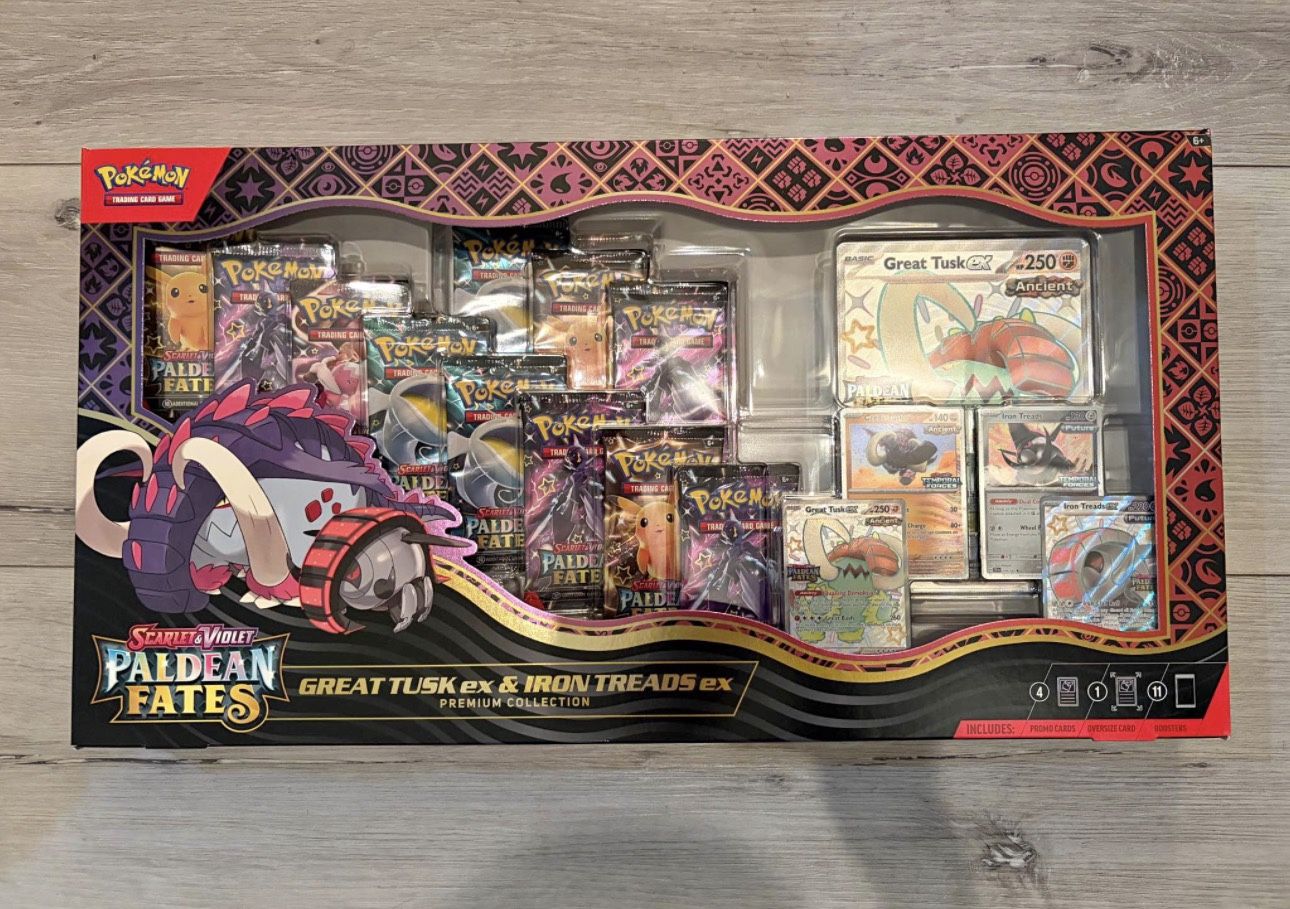 Great Tusk Iron Treads Pokemon Box