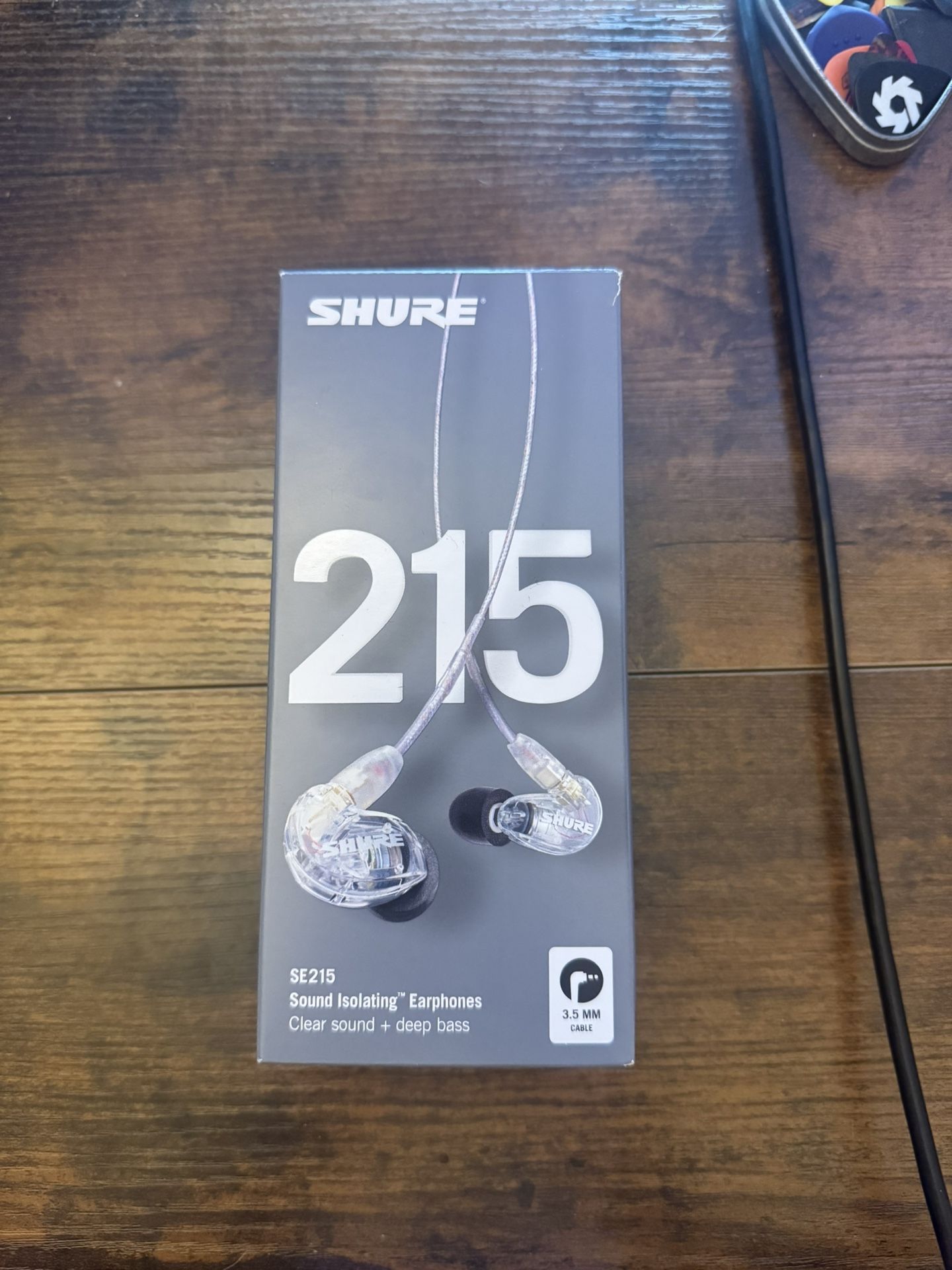 Shure SE215 Wired In-Ear Monitors Clear