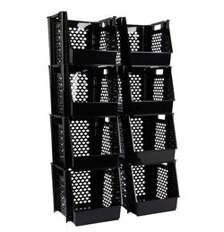 GreenMade InstaStack Stackable Storage Bins, 8-pack