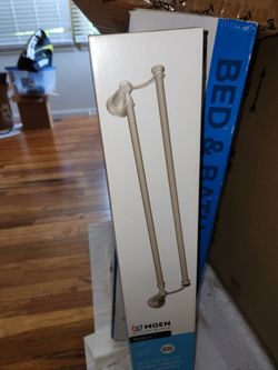 Moen Banbury Dual Brushed Nickel Towel Hanger