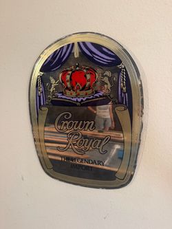 Crown Royal Legendary Import Advertising Mirror Sign