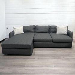Noah Gray Plush Sectional (Free Delivery)