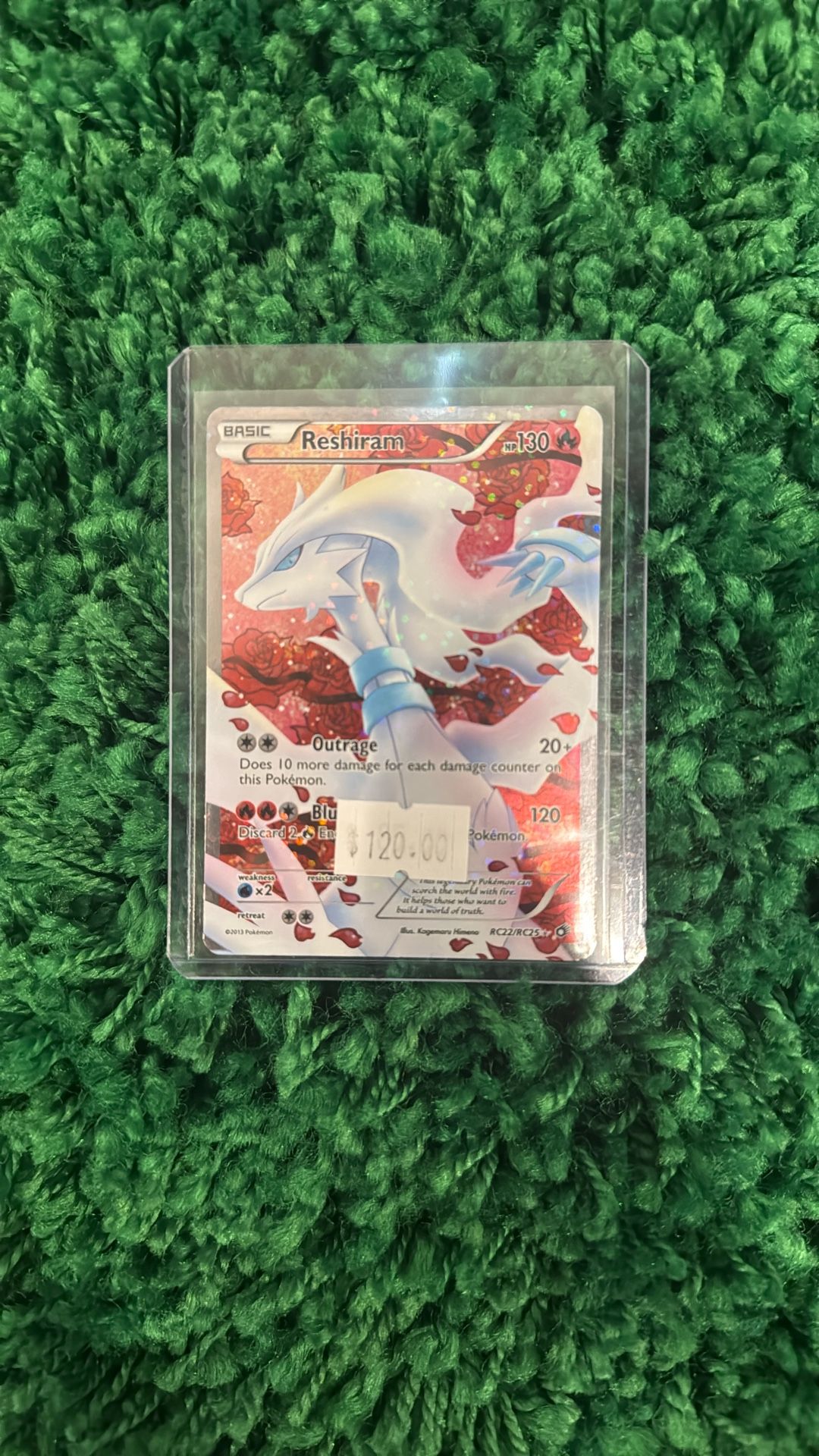 Reshiram (Full Art) RC22/RC25 Legendary Treasures: Radiant Collection Holo
