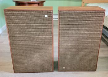 Pair Of 1960s Mid-Century Jensen TF-4 Slender Shelf 4-Way 5-Speaker Systems